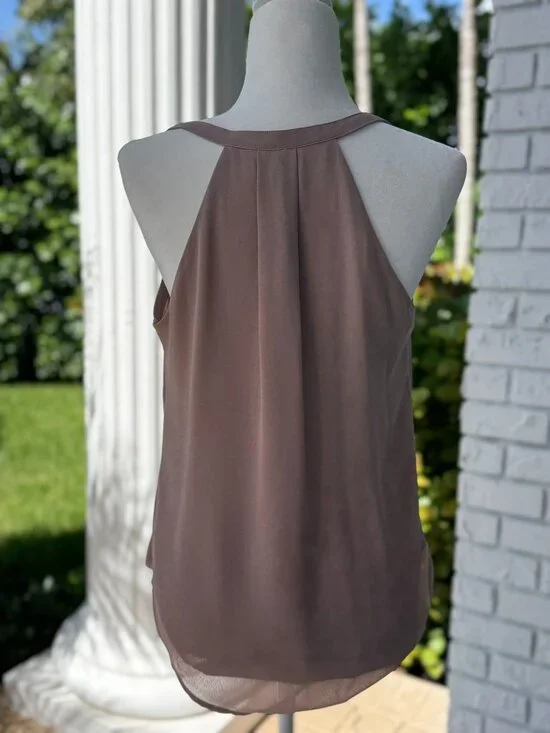 NWT Naked Zebra Mauve Wrap Cami Top Size Medium - Picture 4 of 6